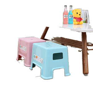 Tabouret bas en plastique épaissi pour adulte, marchepied de douche, table à chaussures, banc carré de salon, export - Product Image 5
