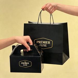 Wholesale Compostable Flat Handle <b>Paper</b> Shopping <b>Bags</b> - Product Image 1