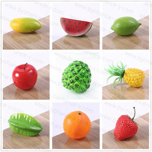 Vente en gros de <span class=keywords><strong>jouets</strong></span> de cuisine éducatifs bon marché Fruits légumes creux en plastique imperméables Accessoires de décoration de Noël au détail - Product Image 3