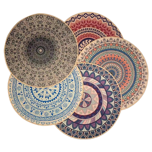 Tabletex PVC Heat Resistant <b>Table</b> <b>Placemat</b> 380mm Diameter 8mm Thick Stylish Europe-Inspired Dish Mat Plastic Tabletop Protector - Product Image 1