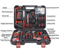 Kit d'outils à main professionnels personnalisés de 102 pièces, ensemble complet de matériel pour la réparation à domicile, boîte à outils combinée OEM
