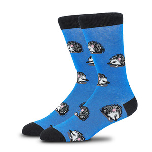 Vente en gros de <span class=keywords><strong>chaussettes</strong></span> habillées pour femmes, en coton unisexe, pour hommes, avec motif de <span class=keywords><strong>renard</strong></span>, hérisson, nouveauté amusante - Product Image 6