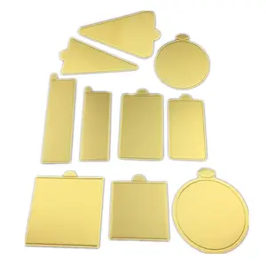 لوح ذهبي مُخصص رخيص الثمن بحجم 3 أو 4 أو 8 أو 9 أو 10 أو 12 أو 14 أو 15 بوصات بأشكال مستطيلة الشكل ومثلثة الشكل ومتوفرة باللون الأخضر
