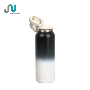 Gourde isotherme pop-up One Touch 500 ml en acier inoxydable 316 avec filtre à thé, pour voiture, coffrets cadeaux d'affaires, cadeaux d'entreprise, pack personnalisé - Product Image 3
