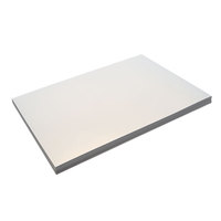 Étiquettes d'emballage en papier autocollant A4 8C mat argenté PET avec doublure blanche pour impression HH 023
