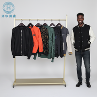 Jaket Baseball Bekas Berbagai Model untuk Pria dan Wanita, Pakaian Bekas Dalam Bal Grosir 100kg MOQ