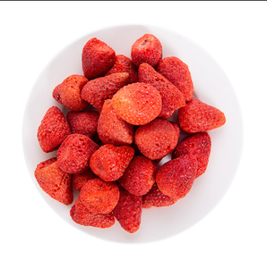 Prix d'usine – Fraise coupée séchée par congélation, croustillante, en bouteille plastique de 120 g – Snacks chinois sucrés en vrac - Product Image 3