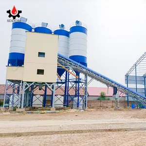 Concrete Batching Plant 25 Factory Manufacturer Hzs 25 To 240 M3/h Small Portable Ready Mixed Concrete Batching Plant