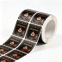 Étiquettes cosmétiques écologiques TEDDY, imperméables, résistantes à l'huile, en vinyle BOPP, avec dorure à chaud, résistantes aux UV, adhésives, pour huile de parfum