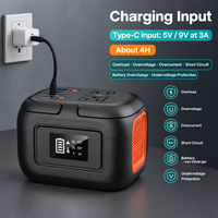 Station d'alimentation portable 97,68 Wh 120 W, alimentation de secours 26400 mAh, entrée AC/DC USB-C pour le camping, l'extérieur et la maison