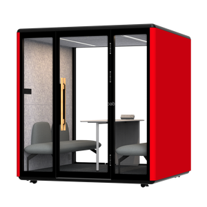 Cabina Insonorizada Modular Moderna <span class=keywords><strong>de</strong></span> Aleación <span class=keywords><strong>de</strong></span> Aluminio con Iluminación LED para Uso en Escuelas, Hogares/Oficinas - Diseño Aislado con Garantía <span class=keywords><strong>de</strong></span> 5 Años - Product Image 5