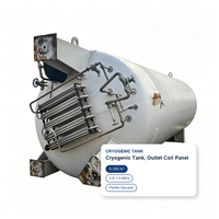 Réservoir de stockage de GNL d'occasion 100m³ à double paroi isolé sous vide, cuve sous pression robuste certifiée ASME, cryogénique pour le Qatar