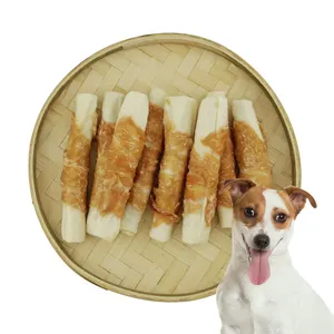 Cibo per cani involucro di pollo rotolo espanso snack per cani cibo biologico per cani prodotti per animali domestici