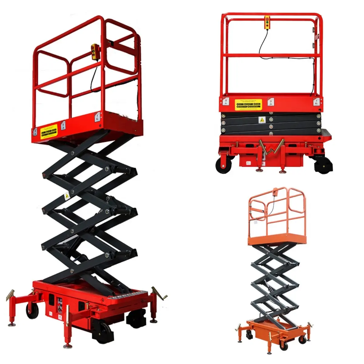 China Scissor Lifts 3m 4m 5m 14m 16m 18m Small Large Electric Mini Scissor Lift For Sale Rental Hire Aerial Work Platforms