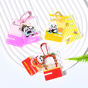 Wholesale of ready stock Acrylic Cute Cartoon Phone & Tablet Stand – Desktop Display Board with <b>Keychain</b> Decoration - Product Image 3