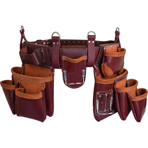 Zware 19 Pocket Lederen Tool Pouch Multifunctionele Zakken Werk Organizer Bag Framing Vet Lip Gereedschaphouder - Product Image 1