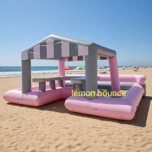 Casa Inflable Lemon Bounce LM-009, Material <span class=keywords><strong>de</strong></span> PVC Rosa, Fácil <span class=keywords><strong>de</strong></span> Instalar, Tamaños Personalizados para Alquiler Corporativo y Eventos al Aire Libre - Product Image 3