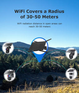 Routeur 4G solaire sans fil à longue autonomie 10W 20W avec support d'échange de données 4G et signal Wi-Fi gratuit, caméra réseau IP66 et panneau solaire - Product Image 6
