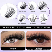 Cils en bouquets volume russe 60D 80D 100D haute densité 15 rangées naturelles courbées en C 8-16mm 300 paires DIY individuels style épais