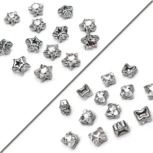 Star Fancy Stone mit Kupfer klaue für Schmuck zur Herstellung von Schmetterlings glasperlen für Bekleidungs zubehör auf Kristall perlen nähen