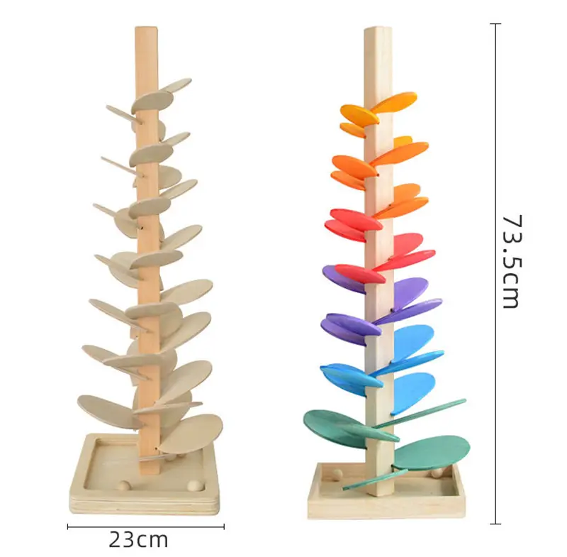 Crianças cor desmontagem bola árvore jogo colorido, pétalas, bola pista, rock, brinquedo, mármore, árvore, montagem, brinquedos