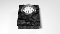 Ventilateur de stockage de chaleur intérieur Lamsword avec manchon isolant électrique, tube thermique en cuivre rouge, boîtier en aluminium, 3000W, 80% d'efficacité