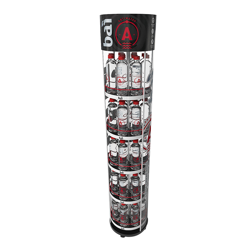 Apache Fashion Customizable Metal Mineral Water Display Stand for Supermarkets — view 6