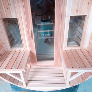 北米4人赤杉バレルスチームサウナ - Product Image 5