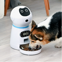 Robot distributeur d'aliments pour animaux domestiques intelligent de 3,5 L, 4 repas, 80 portions, dosages chronométrés, cris enregistrés, mangeoire automatique pour chats et chiens