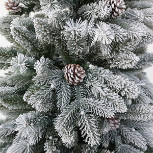 Longstar vente chaude pré-éclairé avec tout l'arbre <span class=keywords><strong>de</strong></span> Noël floqué artificiel coloré avec des pommes <span class=keywords><strong>de</strong></span> pin pour la décoration <span class=keywords><strong>de</strong></span> vacances - Product Image 3