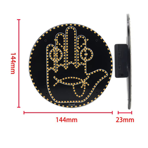 Module d'éclairage décoratif LED rond pour feux arrière de voiture 144 mm, pour la mise à niveau des feux arrière de véhicule - Product Image 1