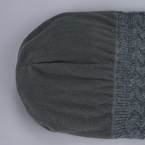 <span class=keywords><strong>Bonnet</strong></span> tricoté d'hiver en gros Chapeaux en laine mélangée personnalisés avec oreilles de chat pour femmes Chapeaux d'hiver avec doublure en polaire avec <span class=keywords><strong>deux</strong></span> pompons en fourrure - Product Image 6