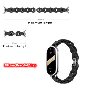 Bracelet en silicone élastique pour <span class=keywords><strong>Xiaomi</strong></span> <span class=keywords><strong>Mi</strong></span> Band 10, bracelet de sport respirant, Correa, Miband 8 9 10, bracelet de montre - Product Image 5