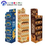 Support d'affichage en carton POP personnalisé haute visibilité pour la vente au détail de snacks