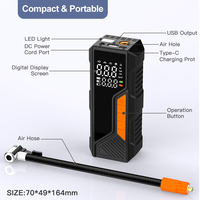 Gonfleur de pneus sans fil de style exosquelette mécanique en ABS de haute qualité, gonflage rapide, affichage numérique efficace, batterie externe
