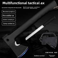 Hache tactique multifonctionnelle industrielle pour camping en extérieur, couteau à tête en acier pour couper le bois, lutte contre les incendies, camping en voiture, type hache