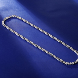 Collar de Cadena Cubana Miami de 8mm con Diamantes de Moissanita VVS, Joyería Fina de Plata Esterlina, Estilo Hip Hop Iced Out, Pasa Prueba de Diamante - Product Image 3