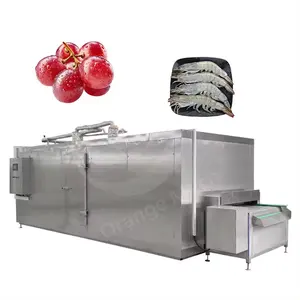 High Efficiency Factory IQF Tunnel Freezing Machine /Tunnel Freezer/Freezing Equipment For Sale For Sea Food Meat