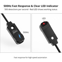 Capteur de proximité carré SL-8H2 à vente directe d'usine, pas cher, avec protection contre les courts-circuits, distance de détection de 2,5 mm, DC 12-24V
