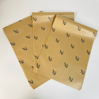 Papier d'emballage translucide imprimé sur mesure, écologique, production en usine de 10 000 mètres, matériau de base 100 % pâte vierge recyclable
