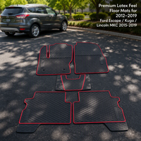 Tapis de sol de voiture en latex LPR pour Ford Escape Kuga 2013-2019 Lincoln MKC, imperméables, toutes saisons, accessoires intérieurs 3D personnalisés