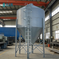 HZC Fournisseur d'usine de silos de stockage de céréales et d'aliments pour volailles et animaux, capacité 30T 40T 50T