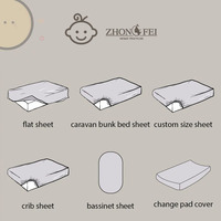 Ensemble de literie pour bébé, 100% lin biologique pur, certifié OEKO-TEX, antibactérien, ensemble de draps ajustés 200TC, lit bébé, lit d'enfant