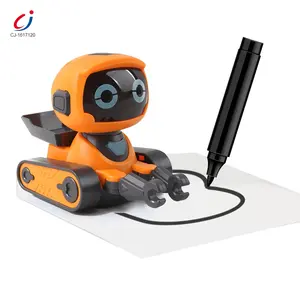 成基新款儿童智能编程玩具智能画线笔跟随器机器人电动遥控步行手表控制机器人