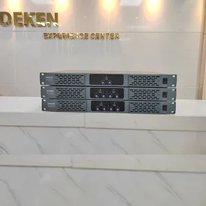 DEKEN-Amplificador de potencia de clase D profesional de alta calidad para escenario, amplificador de potencia de 4x400W con DSP 1U, novedad de 2017