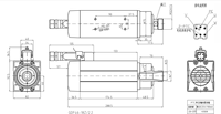 Moteur de broche CNC à haute dureté et grande capacité de charge, refroidi par air, 6KW, haute vitesse, roulement BT30/BT40, fonctionnement fluide pour l'acier inoxydable