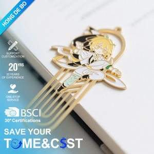 Marcapáginas de <span class=keywords><strong>Pluma</strong></span> de Metal Personalizado, Artesanía en Metal, Sublimación, Fundición a Presión, Chapado en Oro, Marcapáginas en Blanco - Product Image 1