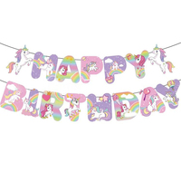 Articles de fête sur le thème des dessins animés bleus, kit de décorations pour fête d'anniversaire d'enfants, décorations d'anniversaire pour enfants