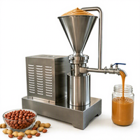 Broyeur Colloïdal en Acier Inoxydable 300-1000KG/H 380V pour la Production de Sauce Pimentée, Jus et Traitement des Arachides
