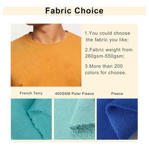 Uniformes de equipo de diseño personal de marca de inicio personalizado en blanco Algodón Poliéster Spandex Cuello redondo Sudadera de peso pesado Tri Blend - Product Image 2